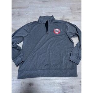 Heat & Frost Insulators & Allied Workers Local 6 Boston Men's Sz‎ M 1/4 Zip GRay